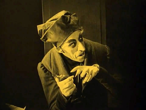 Max Schreck dans le rôle du comte Orlok / Nosferatu le vampire